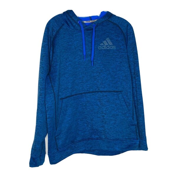 adidas Other - Adidas Mens Blue Pullover Hoodie L Climawarm